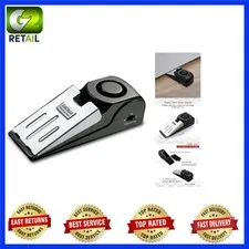 Compact Dual-Function Door Stop Alarm with 120DB Siren - Convenient Safety