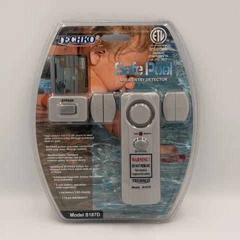 Techko Safe Pool Area Entry Detector S187D Pool Gate Door Alarm New