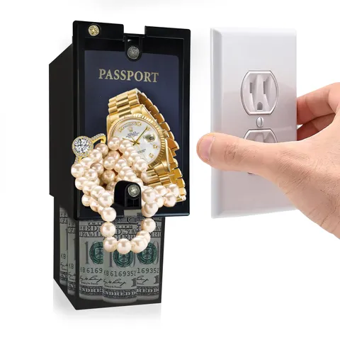 Outlet Safe Electrical Hidden Wall Safe Key Money Jewelry Storage Cash Holder Bo