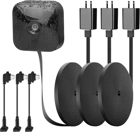 3 Pack 25Ft/7.5M Outdoor Power Cord for Blink Outdoor (3Rd Gen) Xt3,Blink 4(4Th