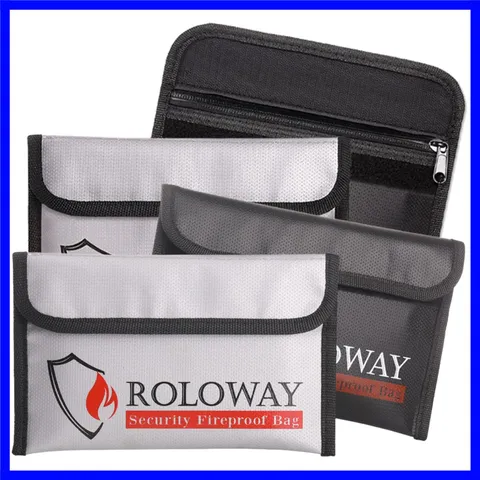 5x8 Fireproof Bags - Non-Itchy, Water-Resistant Protection, 4-Pack