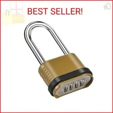 4 Digit Heavy Duty Combination Lock - 105mm Long Shackle Weatherproof Combinatio