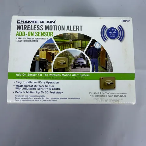 Chamberlain CWPIR Wireless Motion Alert Add-On Sensor 1/2 Mile Range Outdoor