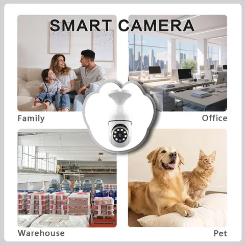 Outdoor Wireless HD Security Cameras - 2 Pack with 360° Panoramic View