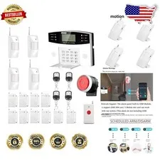 DIY Home Security Kit: 4G GSM/WiFi Alarm, Remote Control, Easy Install