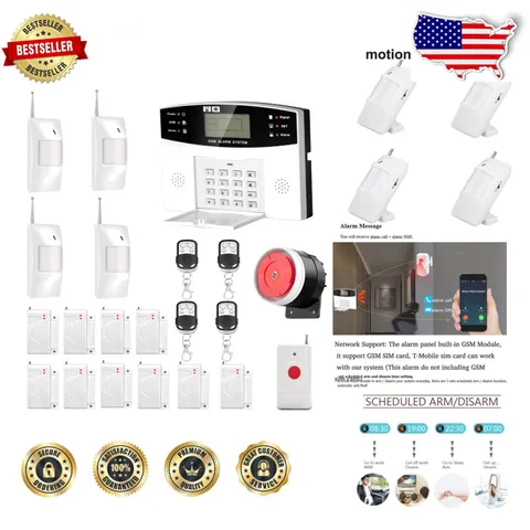 DIY Home Security Kit: 4G GSM/WiFi Alarm, Remote Control, Easy Install