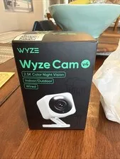 Wyze Cam v4 -2.5K Color Night Vision Indoor/Outdoor WiFi. Alexa & Hey Google