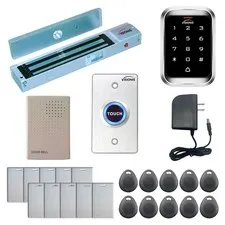 One Door Access Control Out Swinging Door 600lbs Maglock + Outdoor