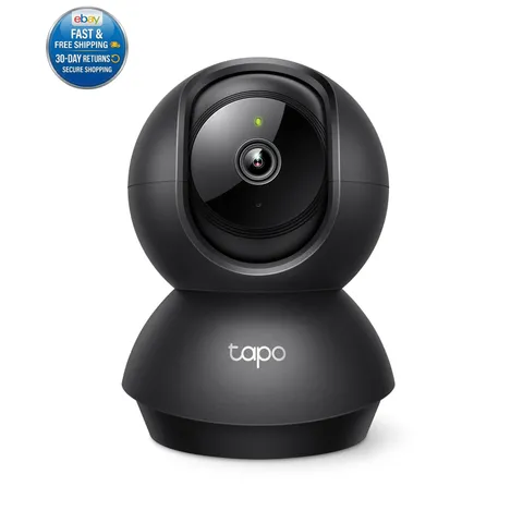 1080p Pan/Tilt Security Camera for Baby Monitor, Pet Camera, C201 Black