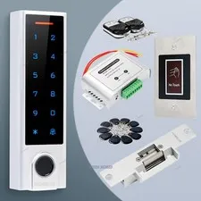 HOMSECUR Weatherproof IP66 APP WIFI Fingerprint PIN Access Control Touch Keypad