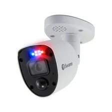Swann Add-On DVR Flashing Light Bullet Security Camera with Sensor Spotlight