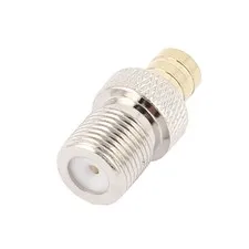 SMB Female to F Type Female Jack Straight SMB-F Coaxial Adapter Coupler