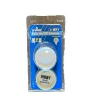 🔥 1 Unit ~ Leviton 6683-IW Trimatron 3-Way Push On/Off Rotary Dimmer🔥