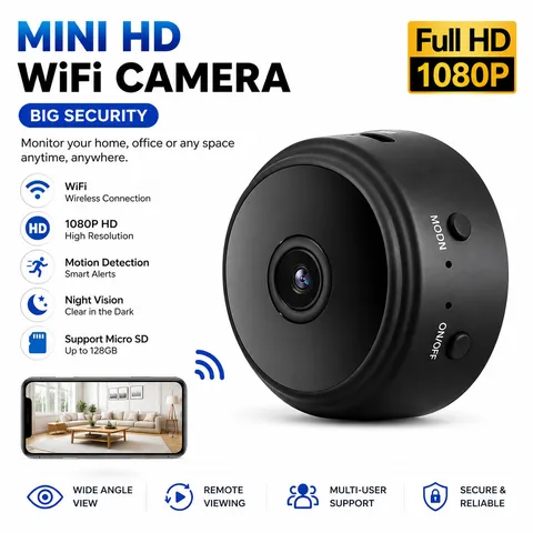 Mini Wireless Record Camera WiFi IP Home Security DVR Night Vision HD USB 1080P