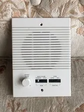 M & S Intercom Room Wall Station Pre-Owned Missing Buttons Untested Remote