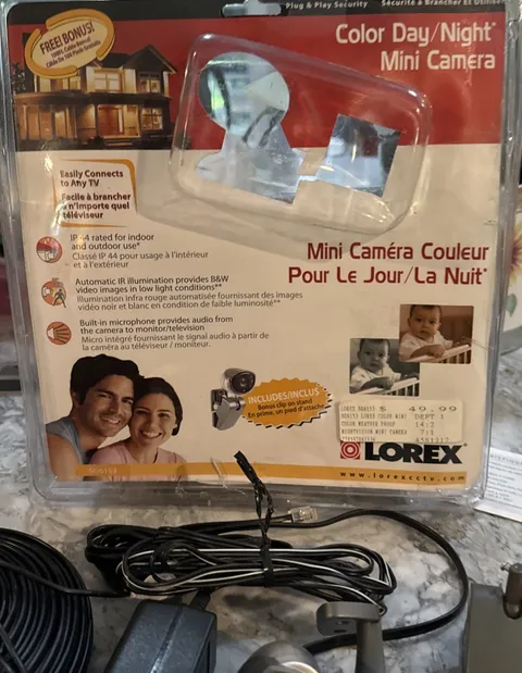 New Lorex Color Day/Night Mini Camera, Connects To Any TV, Model SG6153