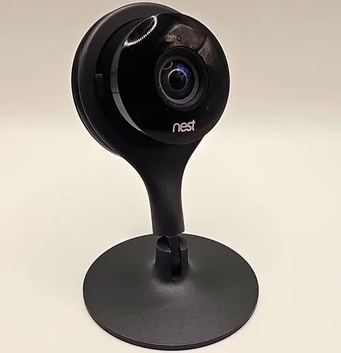 Nest Cam Indoor Wi-Fi IP Security Camera 1080p Black w/ Stand/Base, Untested