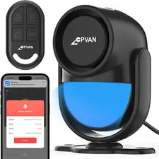 Wifi Motion Sensor Alarm, 125Db Smart PIR Motion Detector with Phone App Alerts,