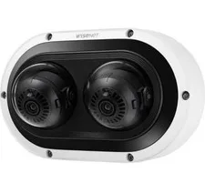 Hanwha Techwin PNM-C7083RVD 2CH POE+ AI IP Security  Dome Camera 3~6mmLens white