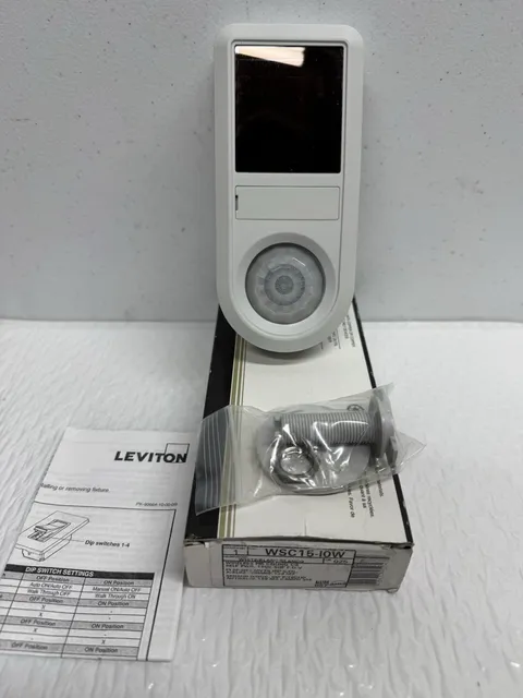 NEW LEVITON WSC15-10W WIRELESS OCCUPANCY SENSOR SHIPS FAST