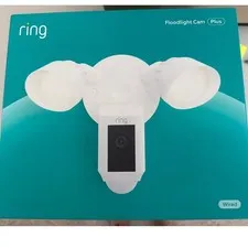 Ring Floodlight Cam Wired Plus White 1080p Security Camera NEW SEALED