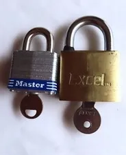 Master padlock #3 plus Brass Excel padlock