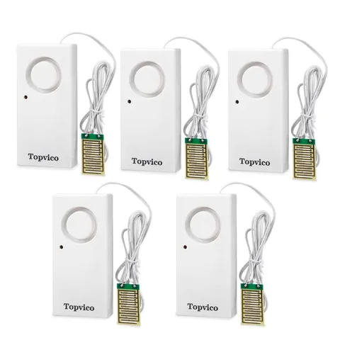 Topvico Water Alarm Leak Detector Moisture Sensor for Basements Sum... Fast Ship