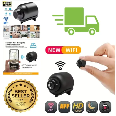 GEMODI X5 Mini Security Camera 1080p WiFi Night Vision Motion Detection