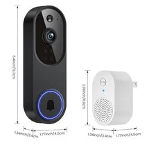 Orbitell 1080p Wireless Wi-Fi Video Doorbell Camera with Two Way Audio