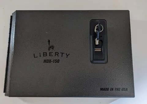Liberty Safe HDX-150 Smart Vault for Handgun Home Defender Gray New Battery