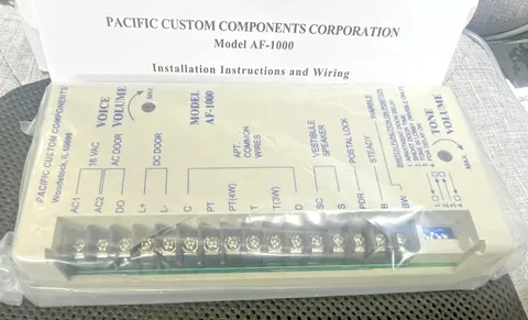 Pacific Electronics AF1000 Universal 3 4 5 6 Wire Intercom System Amplifier NEW