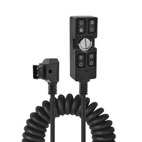 D Tap to 4 Port D Tap Female Splitter Hub Power Cable with 1/4" Mount Screw I...