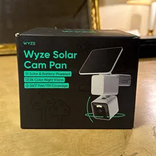Wyze Solar Cam Pan 2K Color Night Vision Pan-Tilt Solar/Battery Wi-Fi