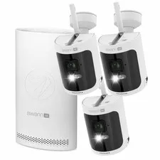 Swann AllSecure4K Wireless Security Kit With 3x NVW-AS4KCAM 4K Wirefree Cameras