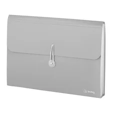 Accordion File Organizer Grey, 7 Pocket Expanding File and Cover Folder with ...