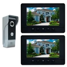 AMOCAM Video Intercom System, 7 Inch Wired Video Doorbell Door Phone System