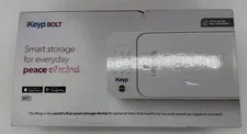 iKeyp Bolt Smart Safe WiFi Personal Storage Medication Lock Box White Open Box