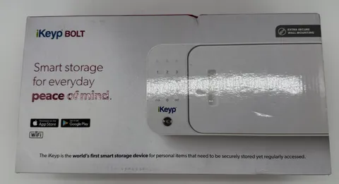 iKeyp Bolt Smart Safe WiFi Personal Storage Medication Lock Box White Open Box