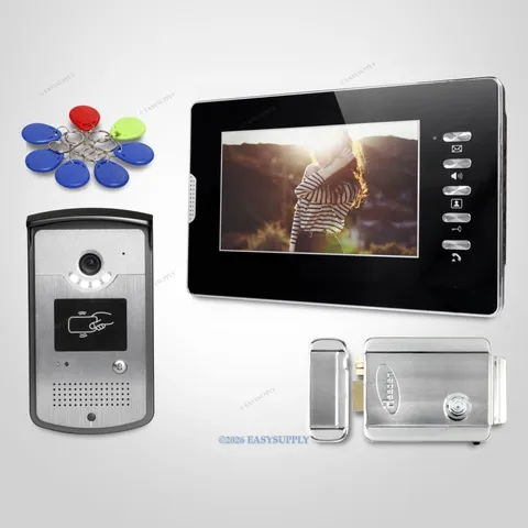7inch Video Security Door Phone with Intra-monitor Audio Intercom for Apartment