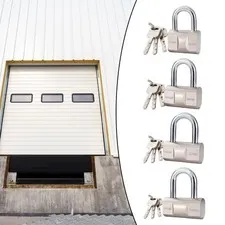 Padlock with 3 Keys Keyed Lock Outdoor Home Hardware Applications Indoor Small