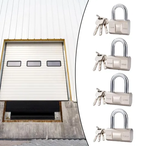 Padlock with 3 Keys Keyed Lock Outdoor Home Hardware Applications Indoor Small