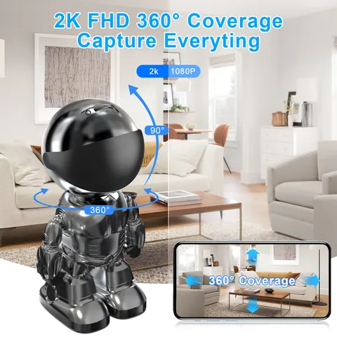 3MP WiFi PTZ Smart Camera – AI Human Tracking – Night Vision – Two‑Way Audio – H