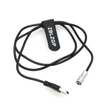 1M USB To SF610 Weipu 2 Pin Female Power Cable BMPCC 4K Blackmagic Pocket Cord