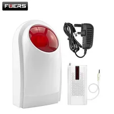Wireless J008 Indoor Flash Siren 433Mhz Built-In Backup Battery with F8 Transmit
