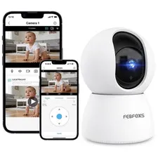 (12 Pack) FEBFOXS 2K Baby Monitor Indoor Security Camera for Home Security