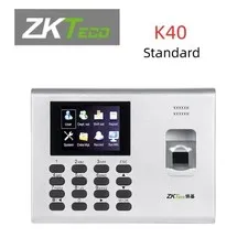 ZKteco K40 Standard Fingerabdruck-Zeiterfassung mit Poweradapter und Batterie