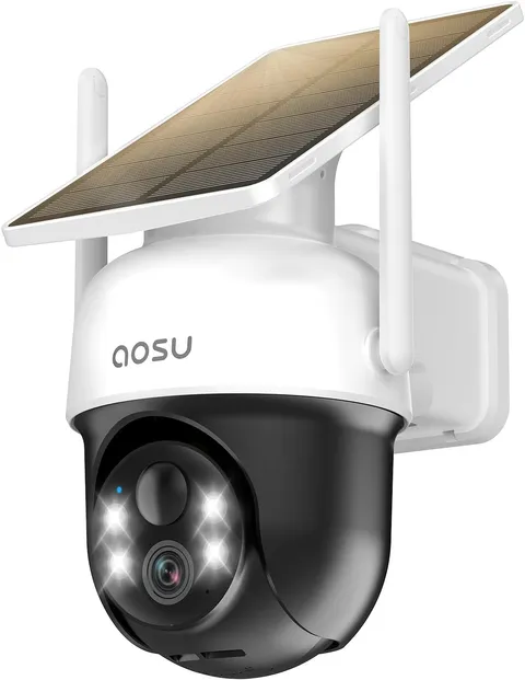 Solar Camera Outdoor Wireless for Home Surveillance,Fixed Solar Panel | Easy to