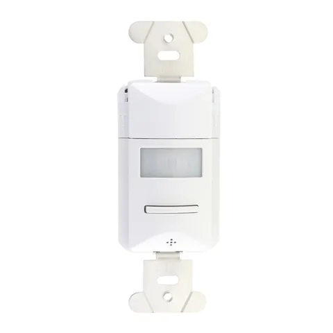 DIVERSA WOSSI32-P-VW OCCUPANCY SENSOR WALL SWITCH, PIR, 2P, PC, 347VAC, WHITE