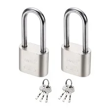 2Pcs 68 x 30 mm Heavy Duty Lock Alloy Steel High Security Padlock with 6 Keys