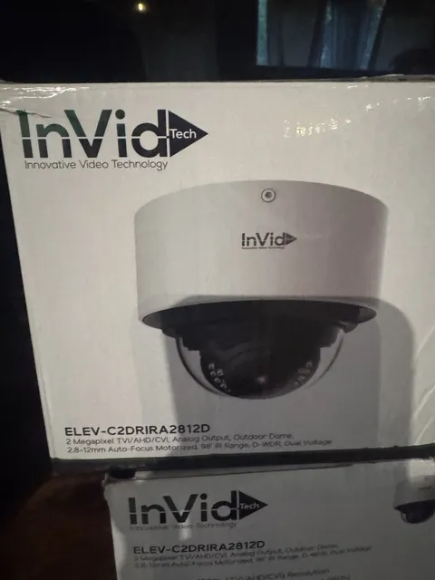 NEW InVid Tech ELEV-C2DRIRA2812D 2MP Outdoor Dome Security Camera NIB
